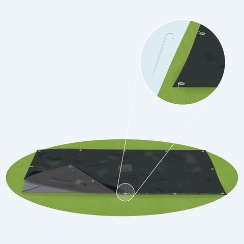 PremiumFlat Trampoline Beschermhoes Rechthoekig