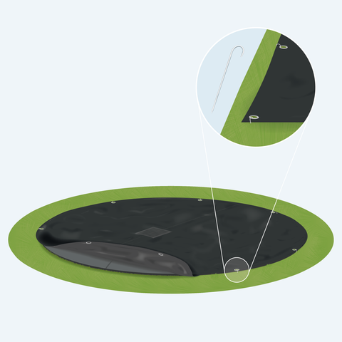 PremiumFlat Trampoline Beschermhoes Rond